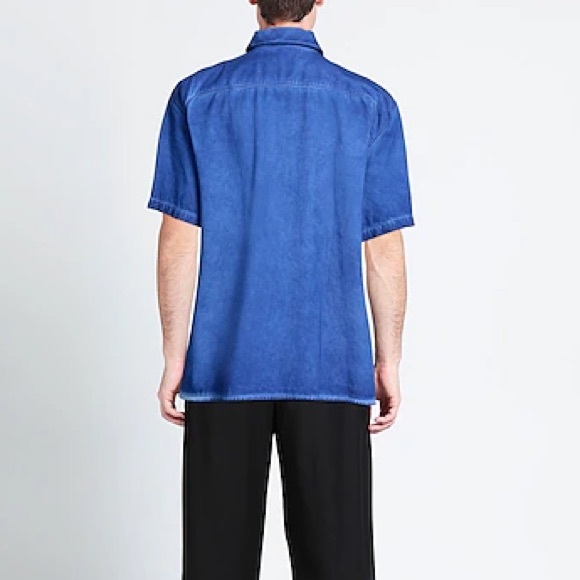 A Cold Wall Button Up Shirt Blue Faded Oversized Pockets Samuel Ross Oversized - Picture 3 of 10